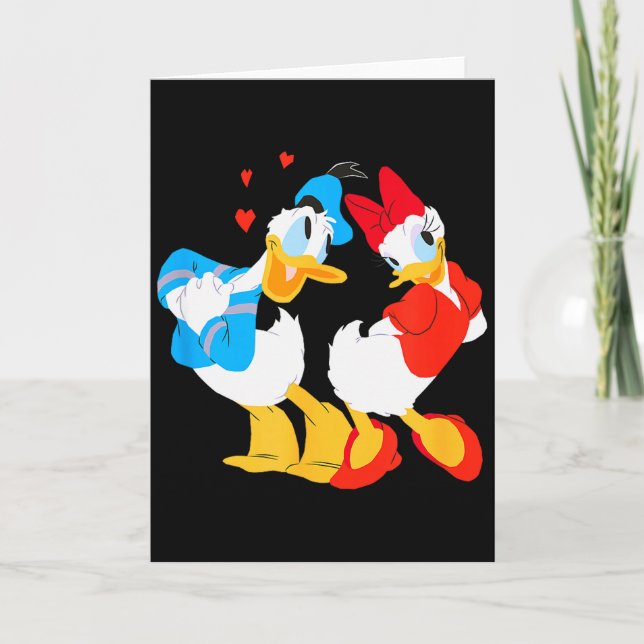 Tarjeta Disney Donald y Daisy Sweethearts Día de San Valen (Anverso)