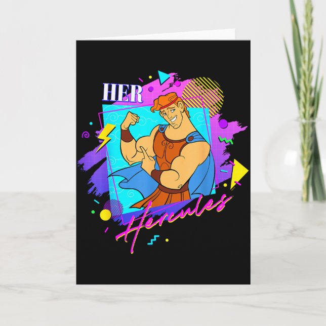 Tarjeta Disney Hércules San Valentín Parejas Coincidentes  (Anverso)