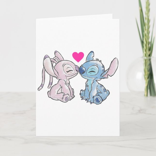 Tarjeta Disney Lilo &amp; Stitch Valentines Day Stitch &am (Anverso)