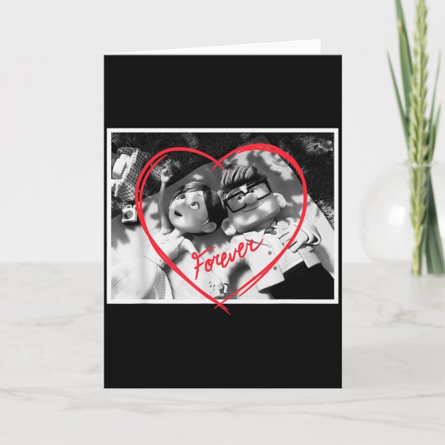 Tarjeta Disney Pixar Up Carl And Ellie Forever Heart  (Anverso)