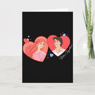 Tarjeta Disney Princess Ariel y Eric Día de San Valentín B
