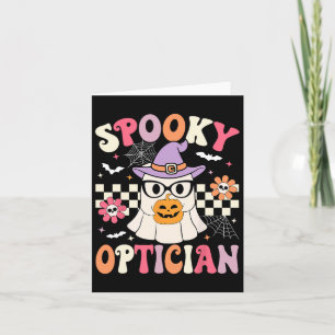 Tarjeta Disparo de Halloween, Médico oftalmólogo óptico de