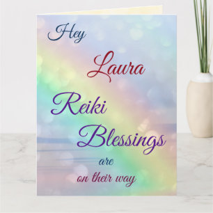 Tarjeta Distance Reiki Recibir el saludo