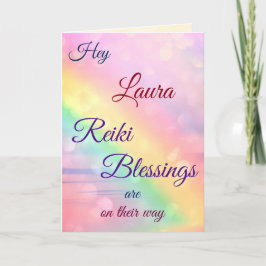 Tarjeta Distance Reiki Recibir el saludo