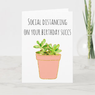 Tarjeta Distanciamiento Social En Tu Cumpleaños Apesta