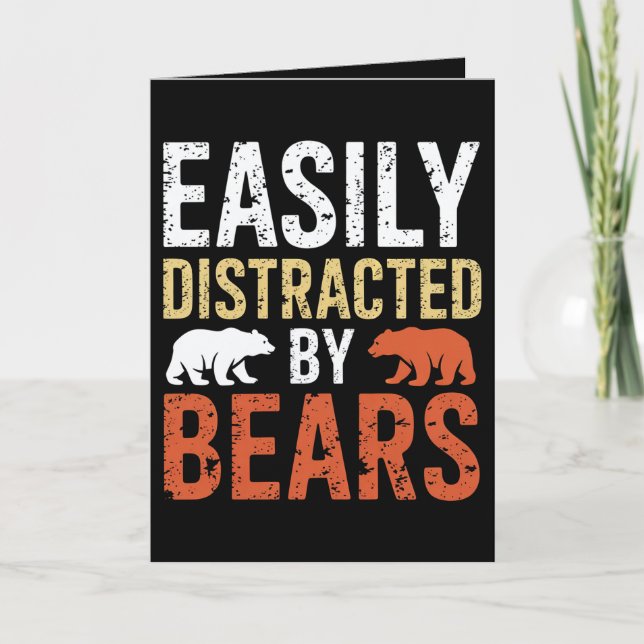 Tarjeta Distrado Fácilmente Por Los Osos Orgullo Gay LGBTQ (Anverso)