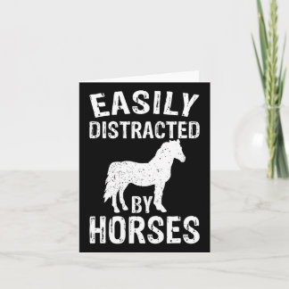 Tarjeta Distrado Por Los Caballos De Caballo Que Se Pasan 