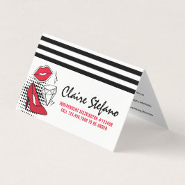 Tarjeta Distribuidor de lápiz labial Cómo aplicar / consej