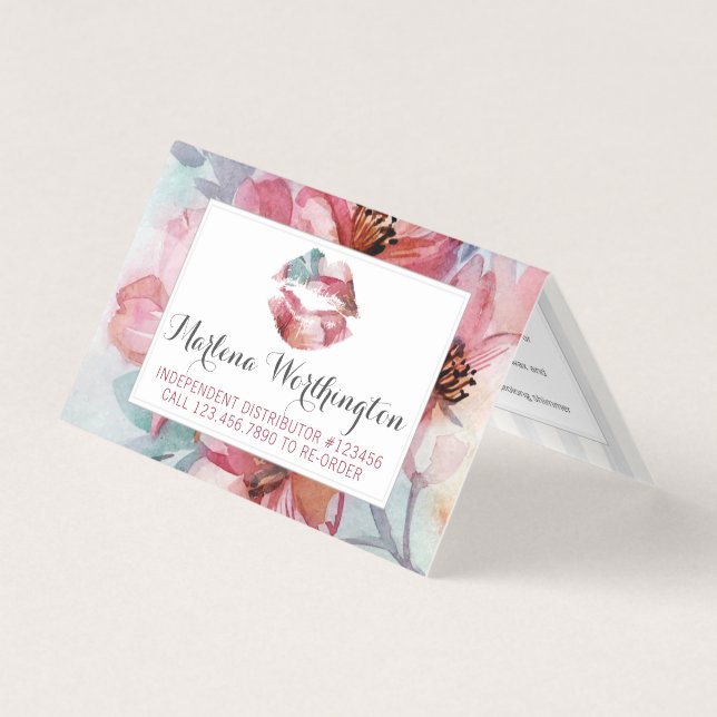 Tarjeta Distribuidor de lápiz labial Cómo aplicar / consej (Anverso)