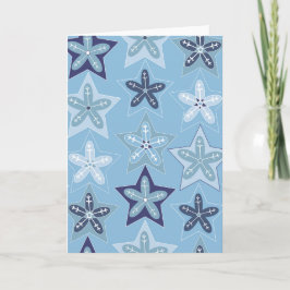 Tarjeta Ditsy Snowflake pattern backgrounds textures