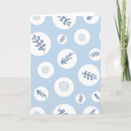 Tarjeta Ditsy Snowflake pattern backgrounds textures