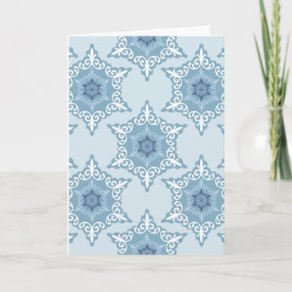 Tarjeta Ditsy Snowflake pattern backgrounds textures