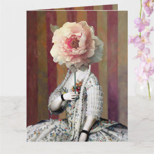 Tarjeta Diva con Máscara Floral On y Off