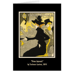 Tarjeta: Diván Japonais por Toulouse-Lautrec