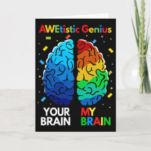 Tarjeta Diversidad Neurodiversidad Autismo Conciencia Awet