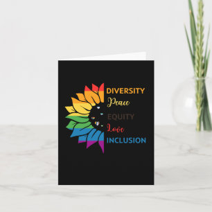 Tarjeta Diversidad Paz Equidad Inclusión de Amor - Arcoiri