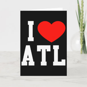 Tarjeta Diversión Amor Atlanta Georgia Recuerdo Vacaciones