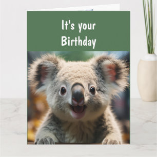 Tarjeta Diversión Animal Humor Koala Calidad de Diversión 
