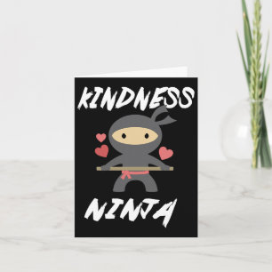 Tarjeta Diversión anti bullying Amabilidad Escuela Ninja S
