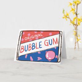Tarjeta Diversión como un Paquete de Chicle de Cumpleaños