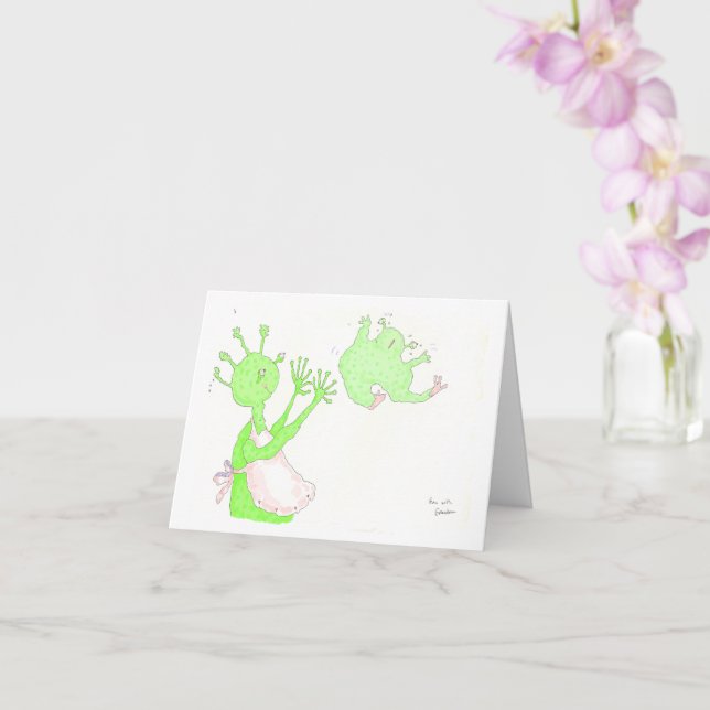 Tarjeta ¡Diversión con la abuela! (Orquídea)