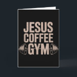 Tarjeta Diversión Cristiana Entrenamiento Jesús Café Gimna<br><div class="desc">Camiseta sin Mangas Divertida Cristiana Entrenamiento Jesús Café Gimnasio Barra Cruz Mujeres</div>