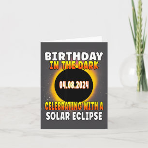 Tarjeta Diversión Cumpleaños Total Eclipse Solar Celebraci