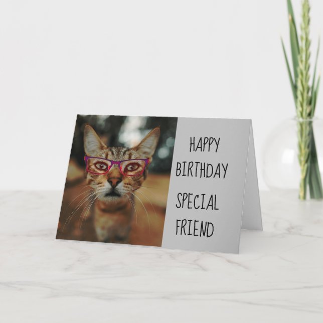 Tarjeta Diversión de cumpleaños de Gato Gato Gato Gatito c (Anverso)