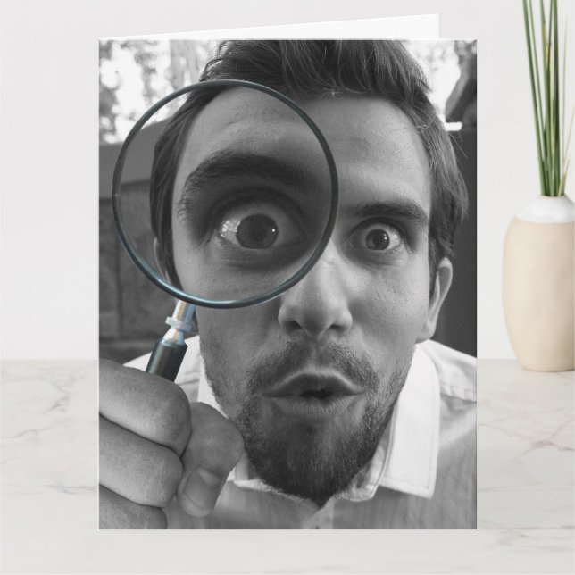 TARJETA DIVERSIÓN DE CUMPLEAÑOS PARECE BIEN MAGNIFICAR LA  (Anverso)