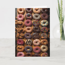 Tarjeta Diversión de Donut Yummy - Blank Inside -