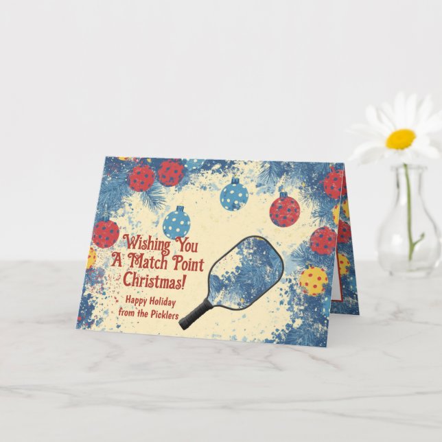 Tarjeta ¡Diversión de feriado de pellebol! (Planta pequeña)