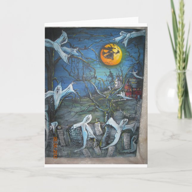 Tarjeta Diversión de Halloween para cada uno (Anverso)