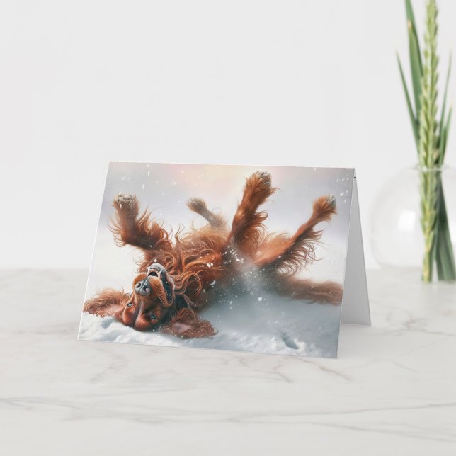 Tarjeta Diversión de los Navidades irlandeses (Anverso)