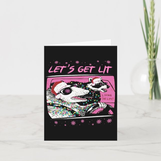 Tarjeta Diversión de Possum Raccoon para conseguir a Trash (Anverso)