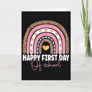 Tarjeta Diversión De Vuelta Al Colegio Feliz Primer Día De