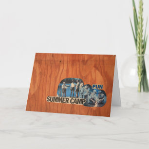 Tarjeta Diversión del campamento de verano