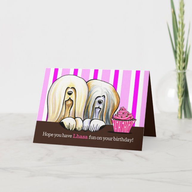 Tarjeta Diversión del cumpleaños de Lasa (Anverso)