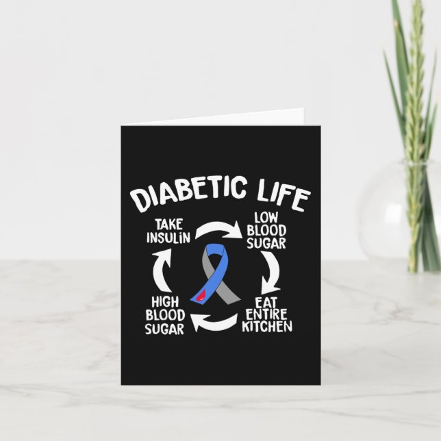 Tarjeta Diversión Diabetic Life Cycle Diabetes Awareness G (Anverso)