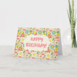 Tarjeta Diversión en el cumpleaños feliz del sol