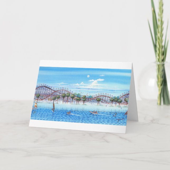 TARJETA DIVERSIÓN EN LA BAHÍA DE LA MISIÓN (Anverso)