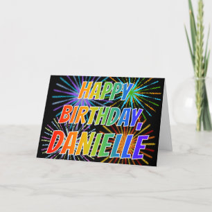Tarjeta Diversión "FELIZ CUMPLEAÑOS " de "DANIELA" del