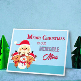 Tarjeta ¡Diversión! Feliz Navidad Mimi