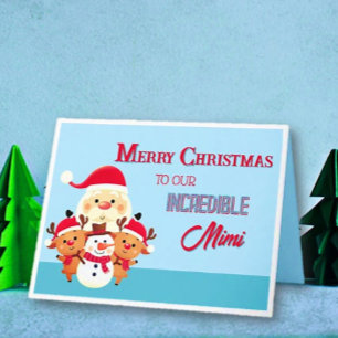 Tarjeta ¡Diversión! Feliz Navidad Mimi