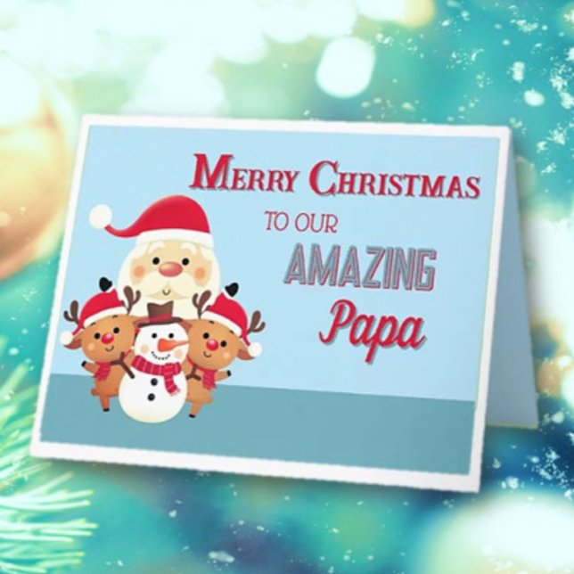 Tarjeta ¡Diversión! Feliz Navidad papá (Subido por el creador)