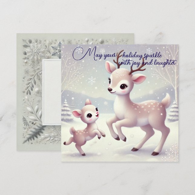 Tarjeta Diversión Invernal (Anverso / Reverso)