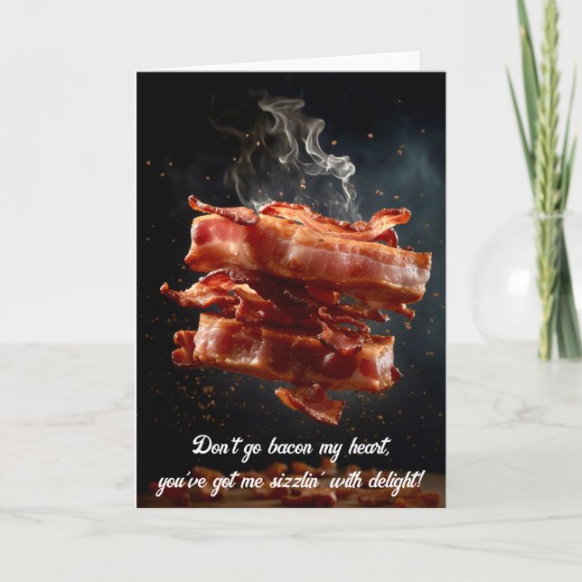 Tarjeta Diversión para el amante del tocino (Anverso)