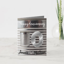 Tarjeta Diversión Personalizado 10º Aniversario de Boda
