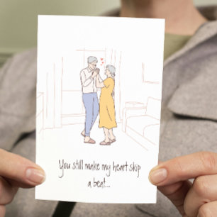 Tarjeta Diversión personalizado Pareja Anciana Amor Divert