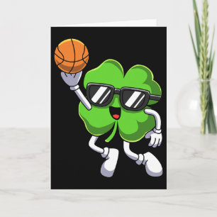 Tarjeta Diversión St Patricks Día Shamrock Jugando Bysketb