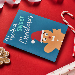 Tarjeta Diversión tener Navidades dulces pan de jengibre